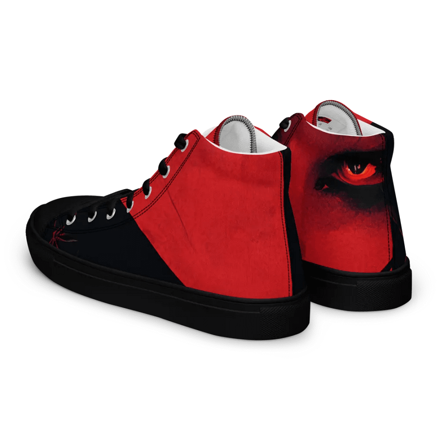 Crimson Gaze, women's canvas High Tops product image (5)