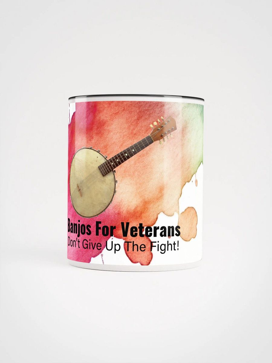 Banjos For Veterans (B4V) Artwork Ceramic Mug with Color Inside product image (48)