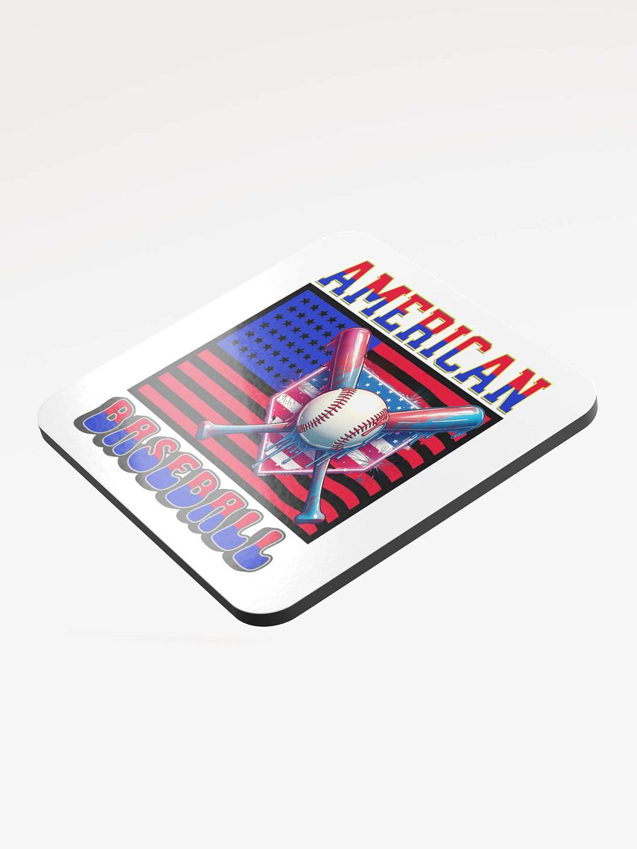 American Baseball Flag Dripping Coaster product image (4)