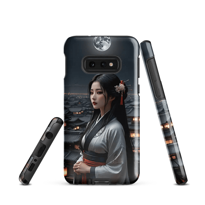 Moonlit Elegance Samsung Tough Case - Traditional Moonlit Scene Design product image (2)