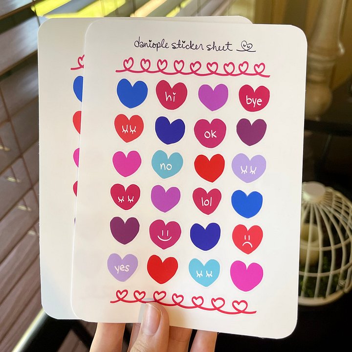 [PRE-ORDER] Sweet Hearts Sticker Sheet product image (1)