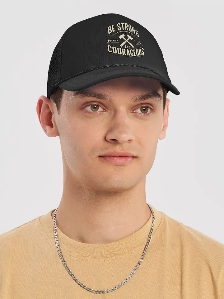Be Strong and Courageous Trucker Hat product image (2)