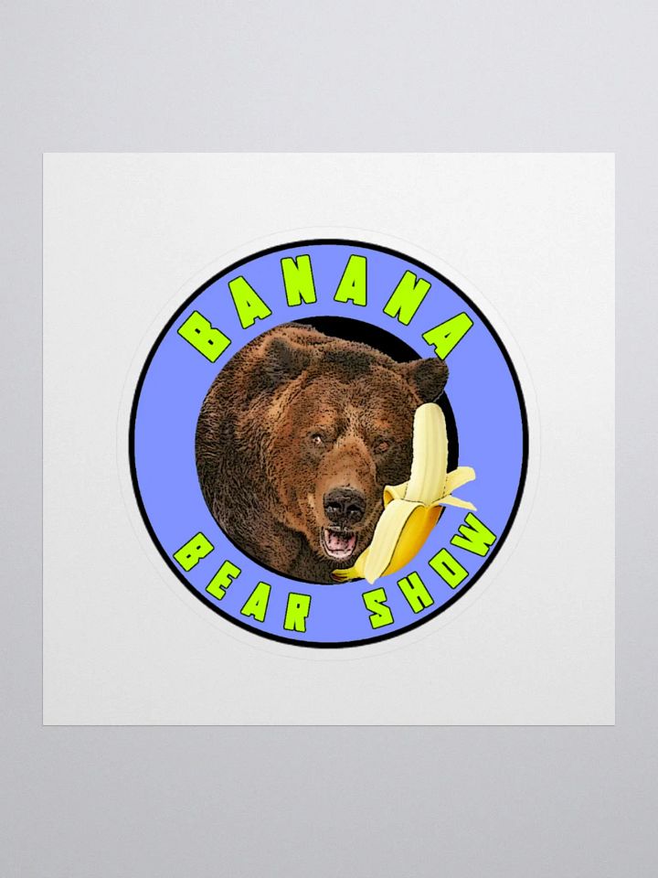 Banana Bear Show Logo Stickers product image (1)