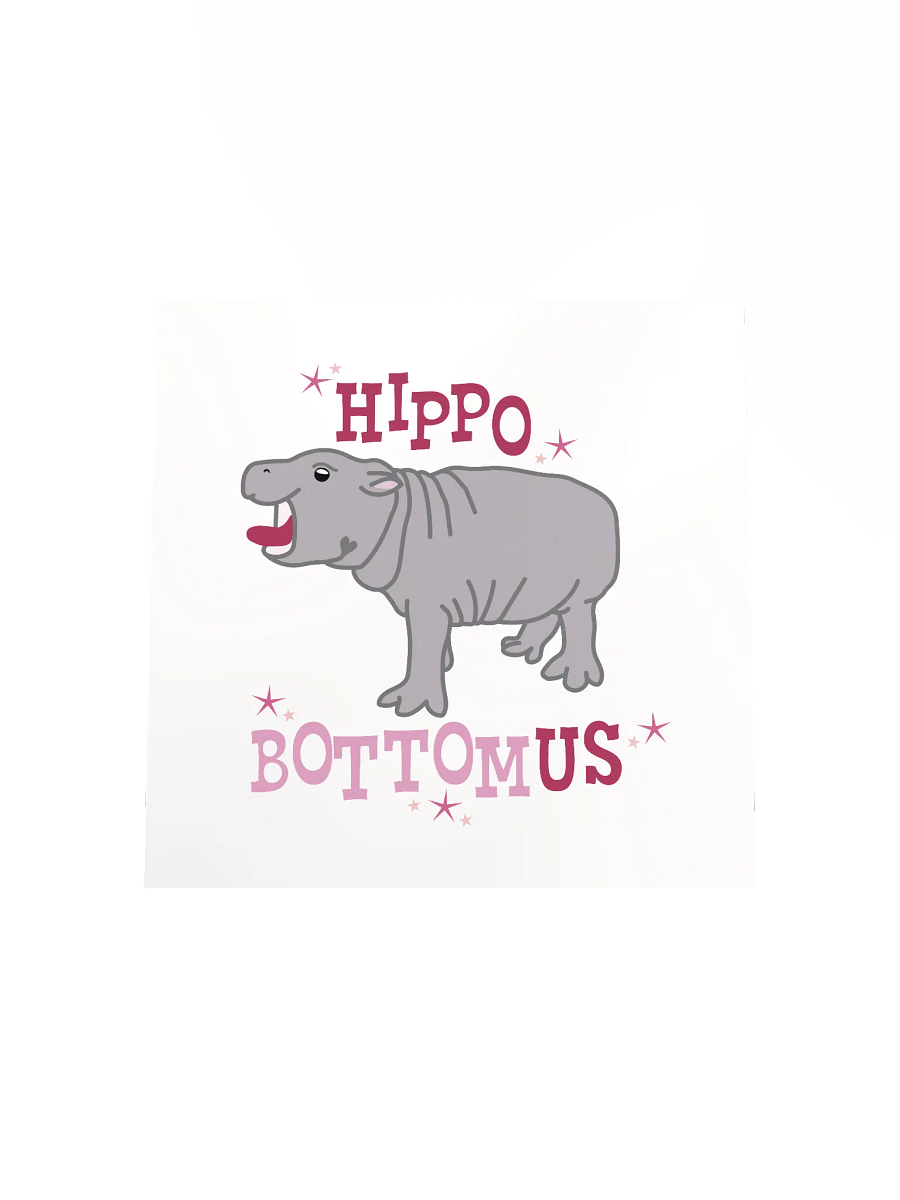 HippoBOTTOMus Print | Funny Gay Art product image (4)