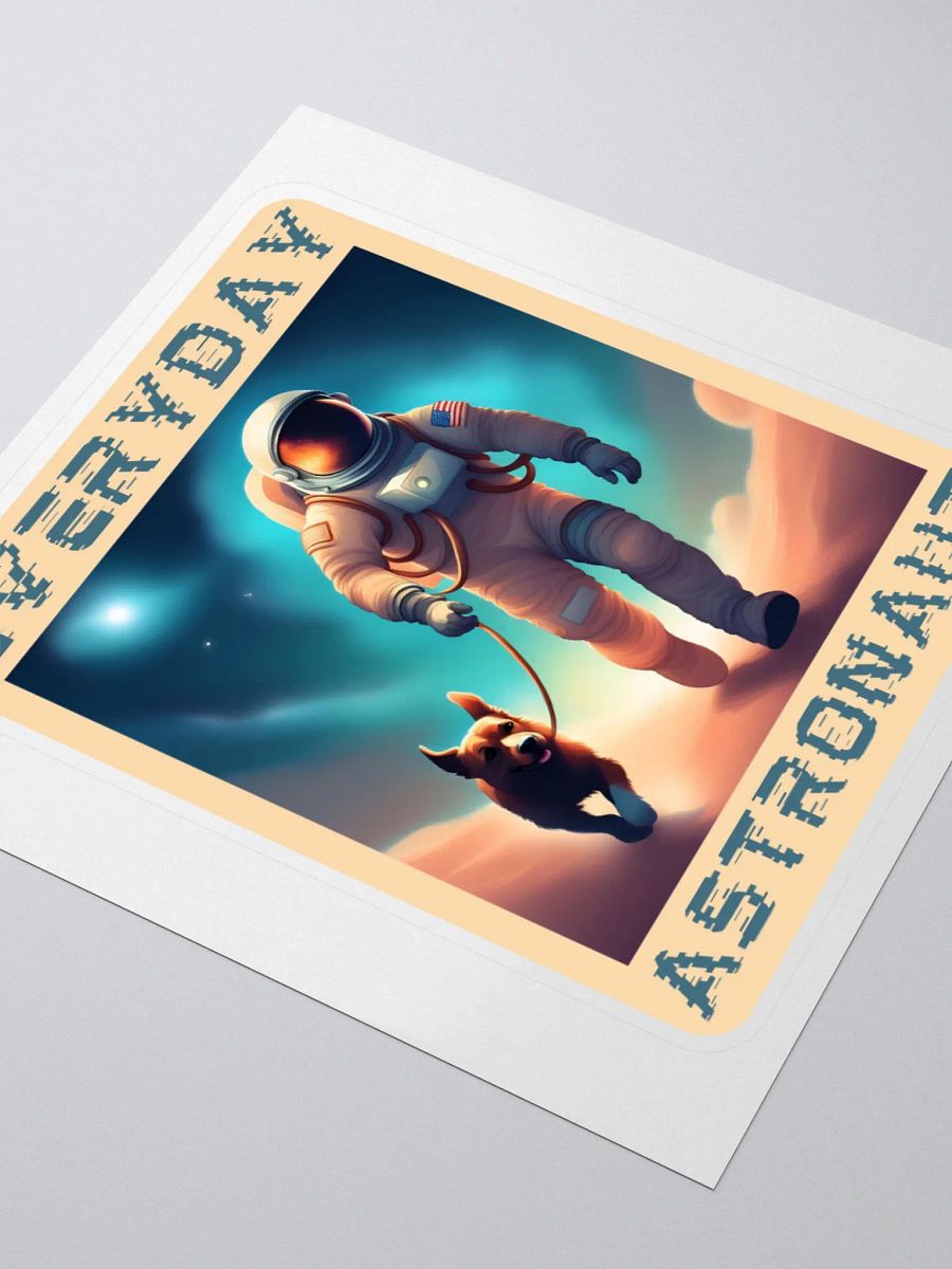 Everyday Astronaut Walking the Dog Stickers product image (8)