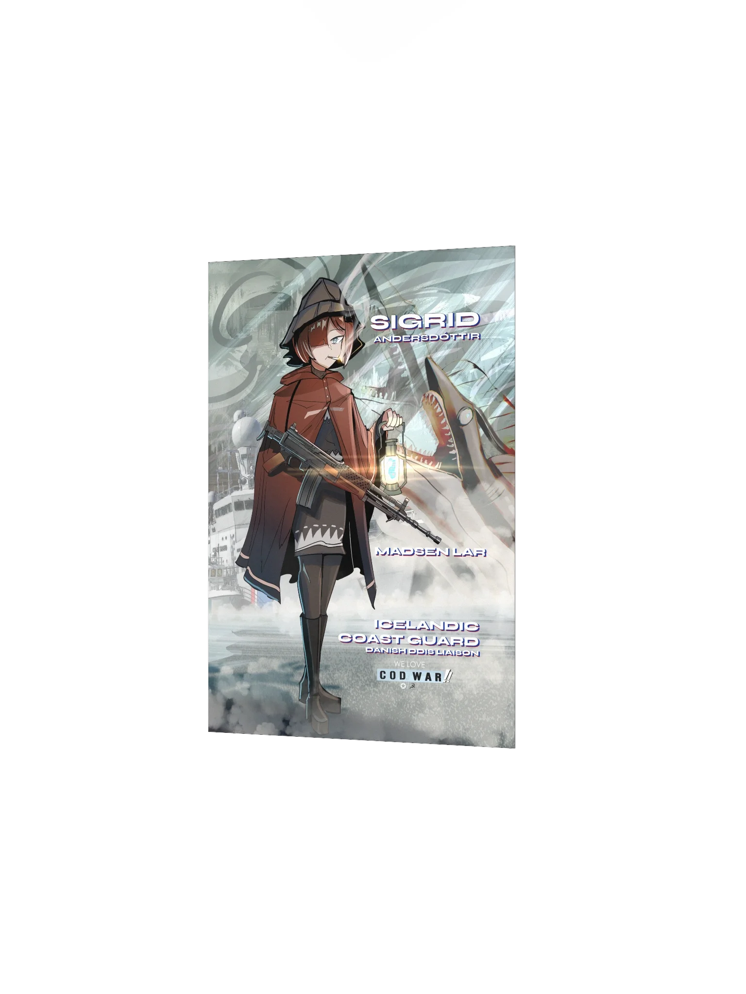 Sigrid Anderdottir Icelandic Coast Guard/Danish DDIS - We Love Cod War!! Print product image (2)