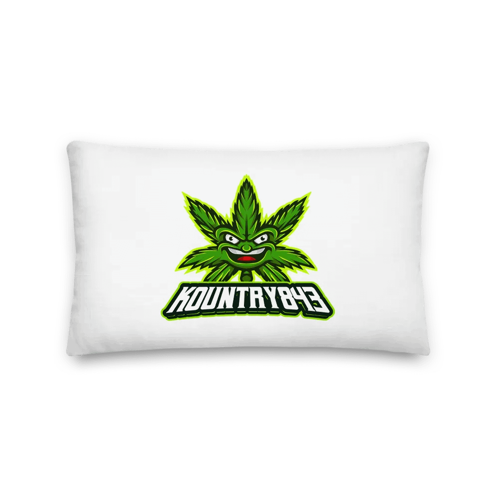 Kountry Cannabis Logo Throw Pillow product image (1)