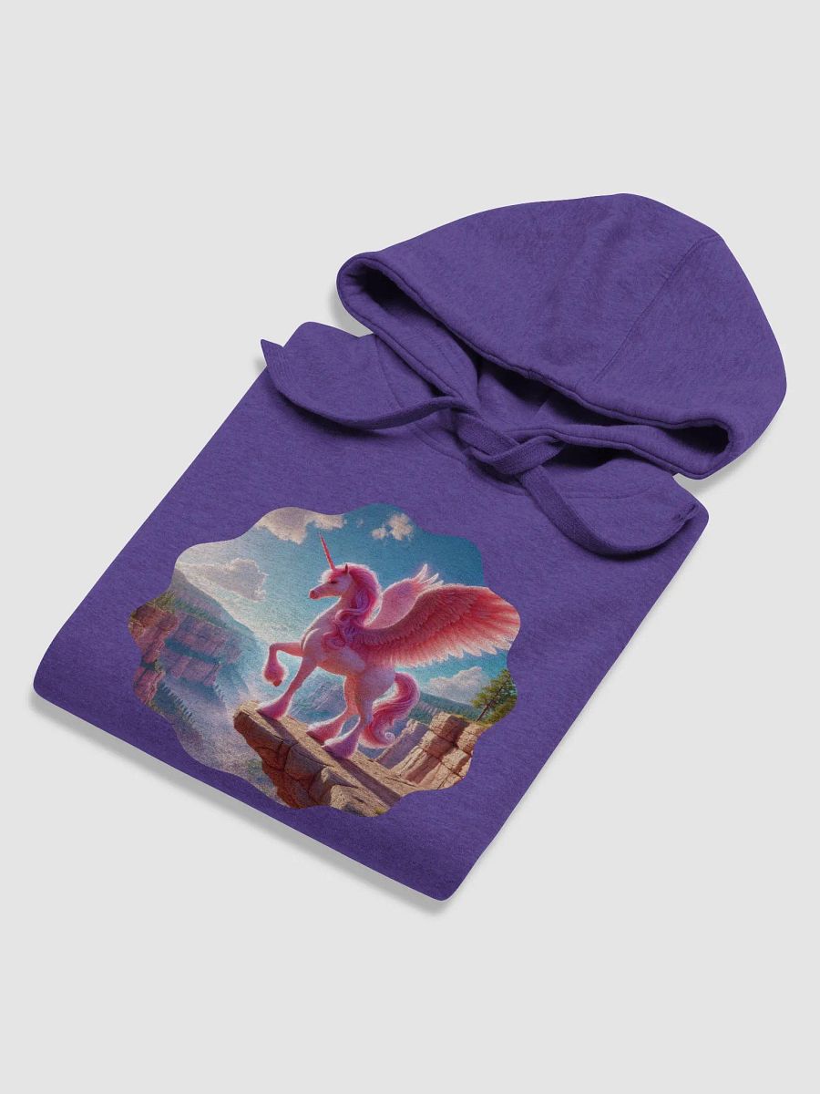 Cotton Heritage Unisex Premium Hoodie | Schwarz Flügel-Einhorn: AI-Kunst product image (6)