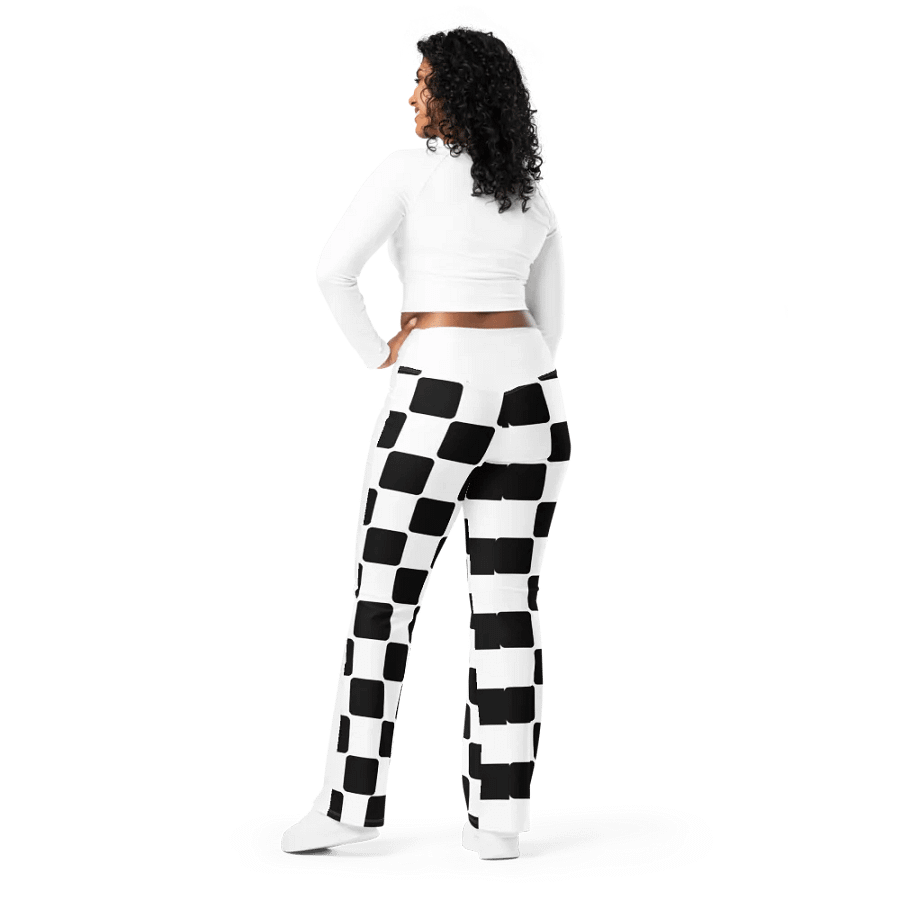 Checker Pattern Flare Pants product image (3)