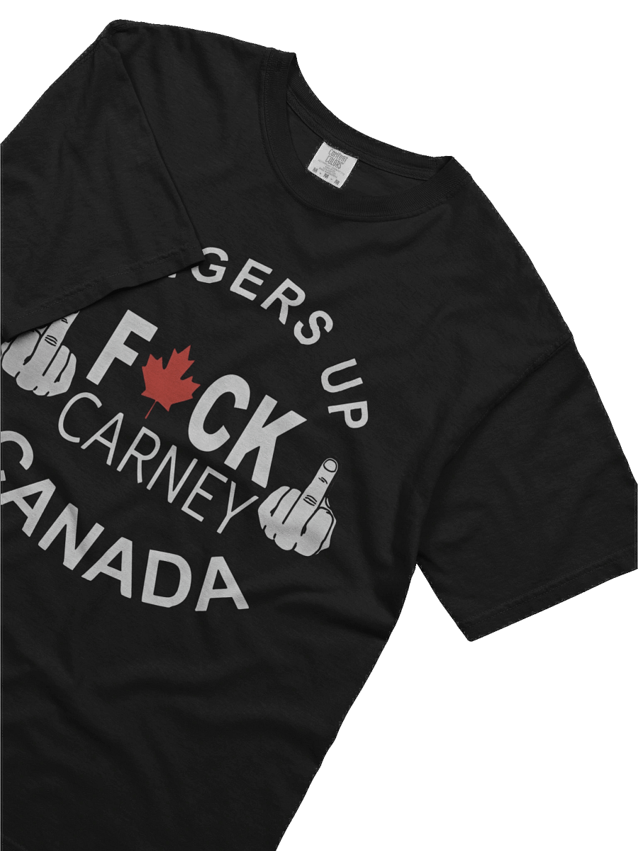 FINGERS UP F*CK CARNEY CANADA T-shirt product image (3)