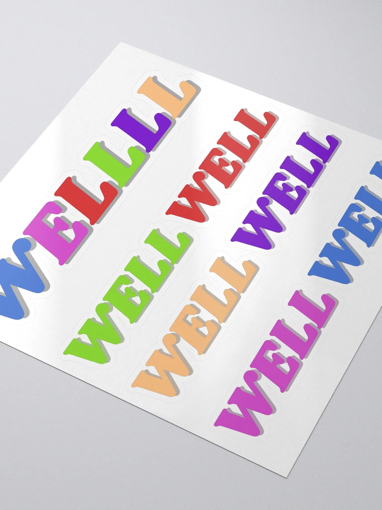 WELLLL rainbow stickers product image (3)