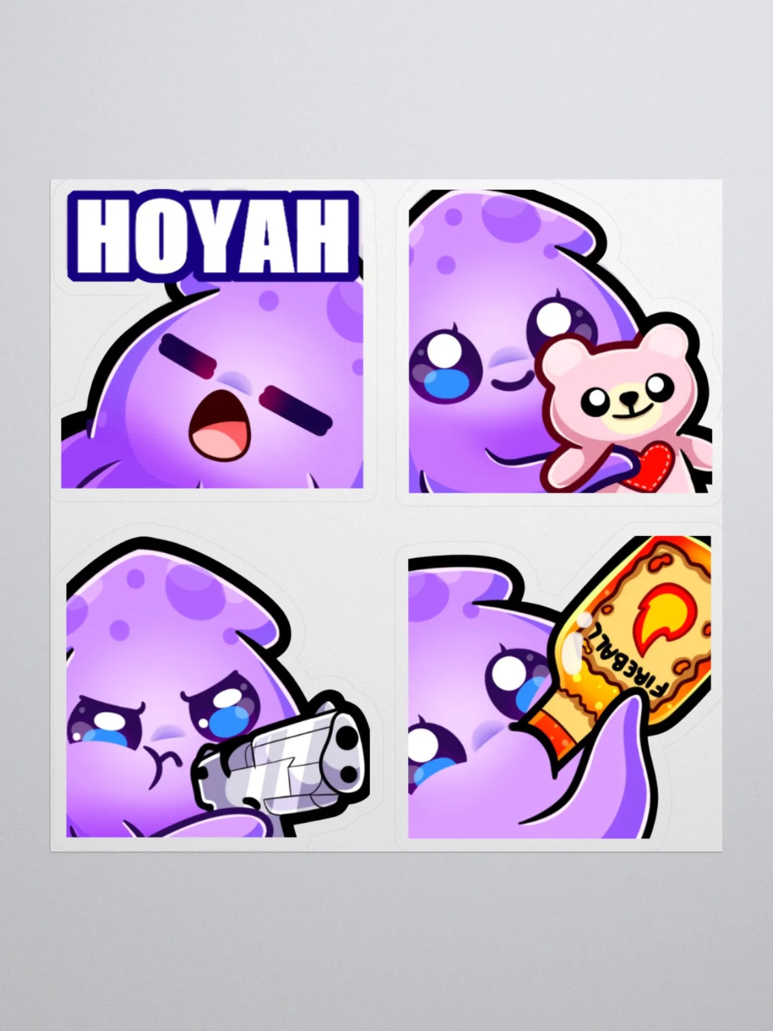 Squid Emote Sticker Set [3] product image (1)