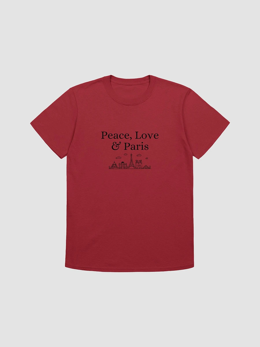 Peace, Love and Paris with Monuments Infinite Unisex T-Shirt product image (2)