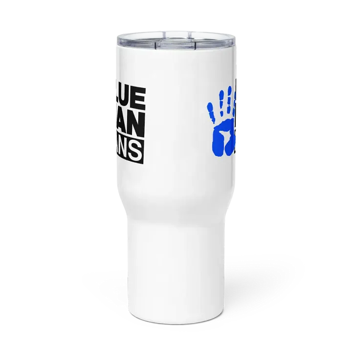 Blue Man Fans Hand Print Tumbler Mug product image (3)
