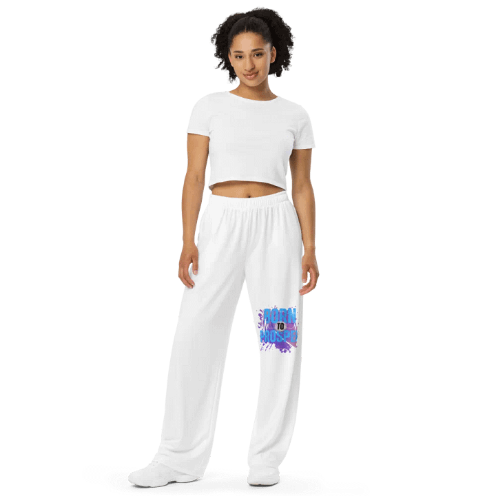 Born to Prosper Rhythm Splatter Wide-Leg Pants product image (1)