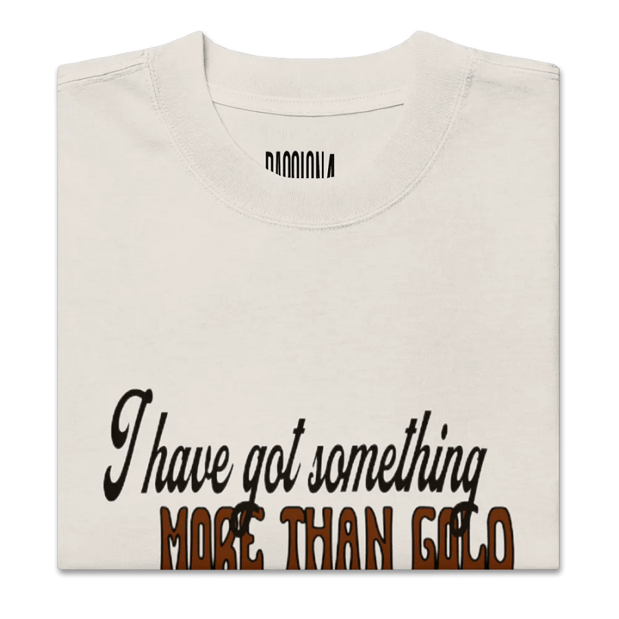 Jesus is more than gold oversize T-shirt product image (39)