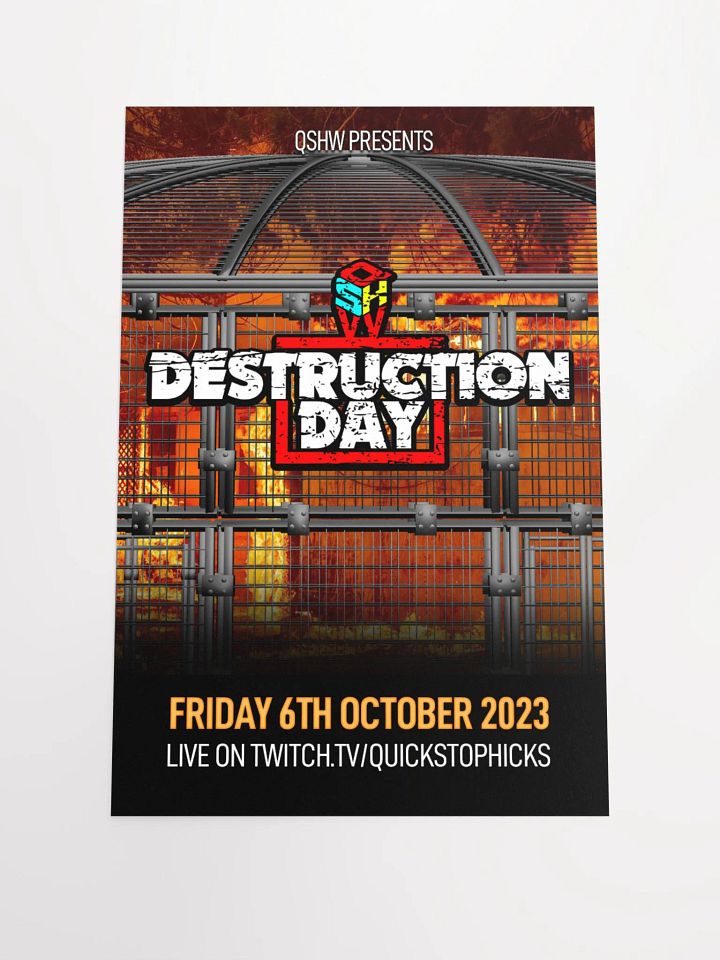 QSHW DESTRUCTION DAY COMMEMORATIVE POSTER product image (1)