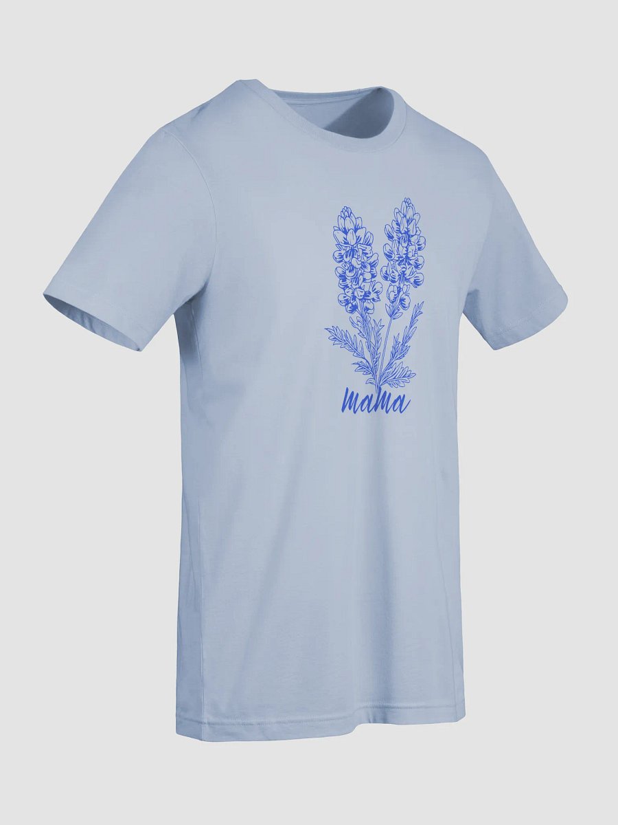 Texas Mama Bluebonnet Tee | Bella+Canvas Unisex Shirt | Line Art Floral Design product image (75)