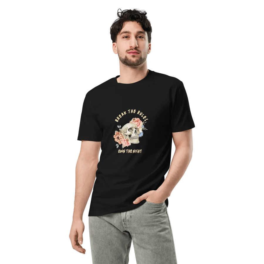 Rebel Skull and Floral Unisex Tee product image (5)