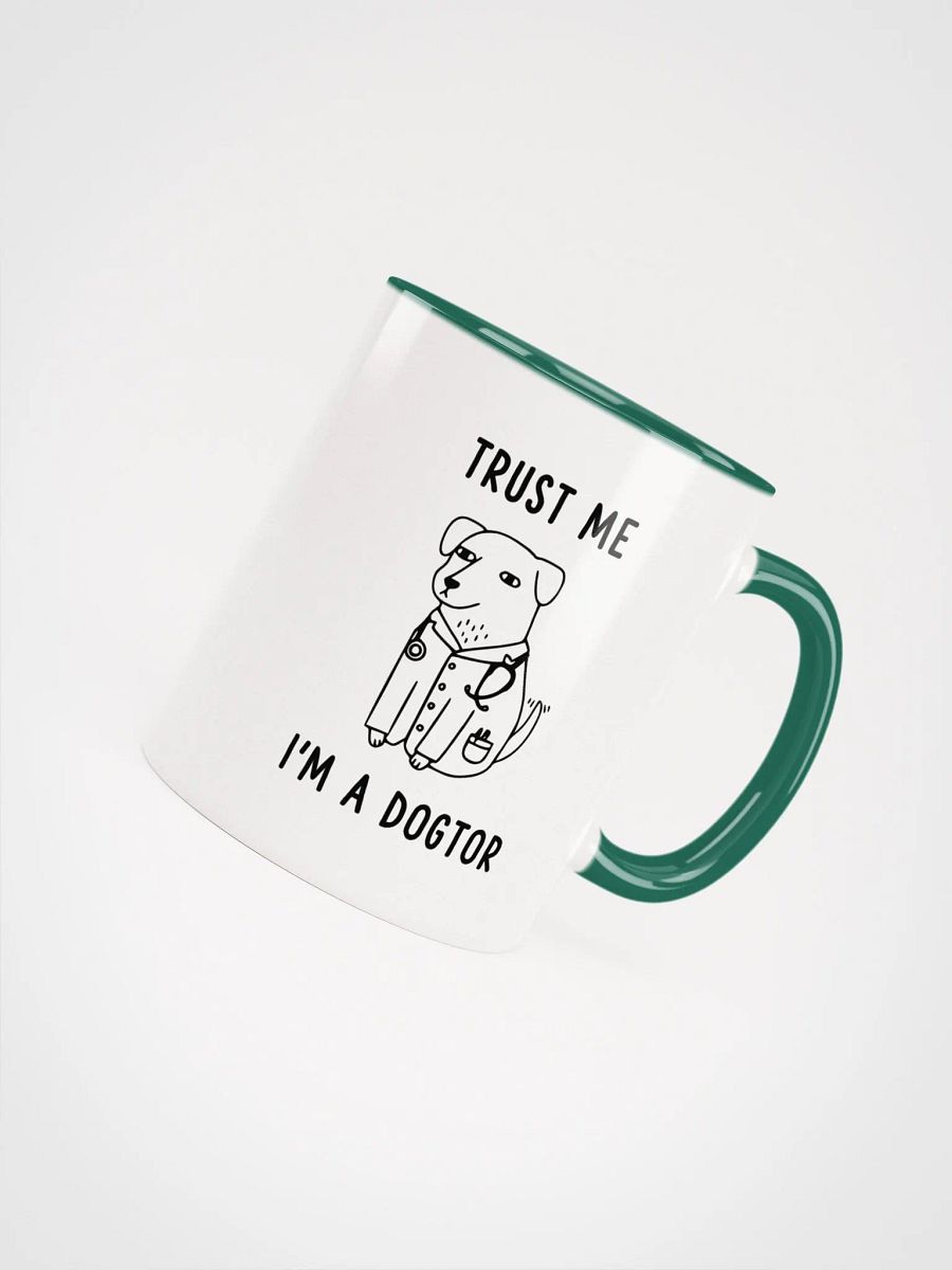 "I'm a Dogtor" Ceramic Mug with color inside product image (2)
