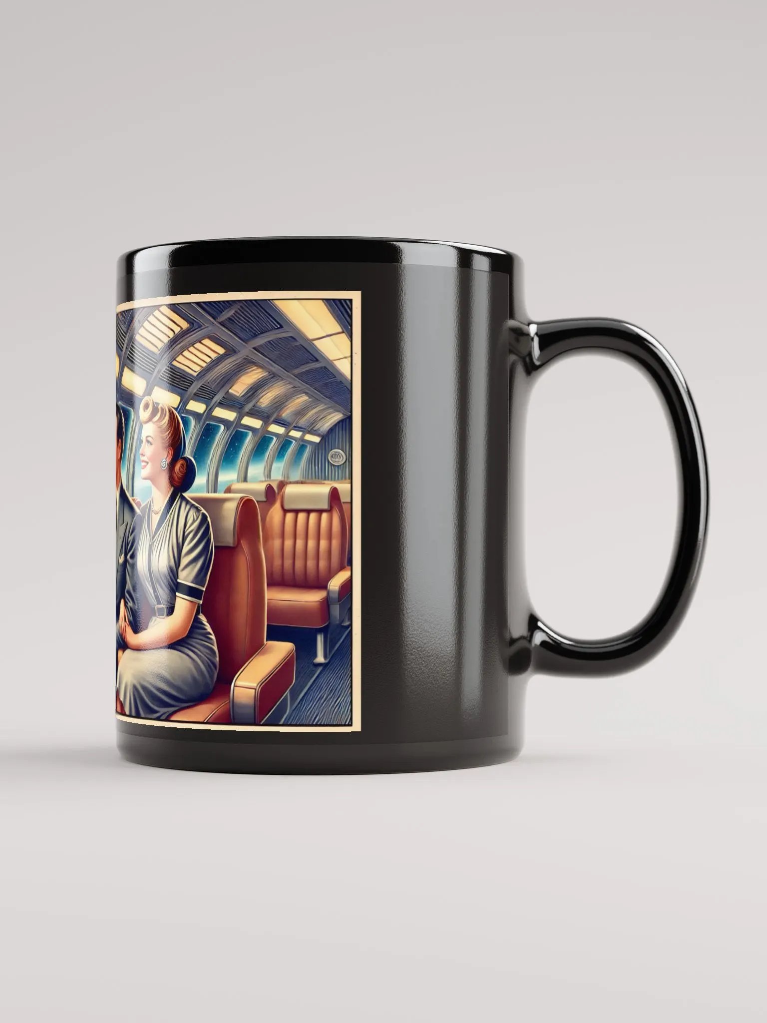 Vintage Space Travel Coffee Mug product image (2)