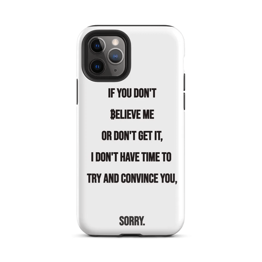 SATOSHI Quote - iPhone Tough Case product image (2)