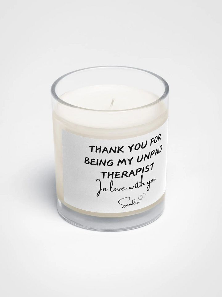 Unpaid Therapist Soy Wax Candle product image (2)