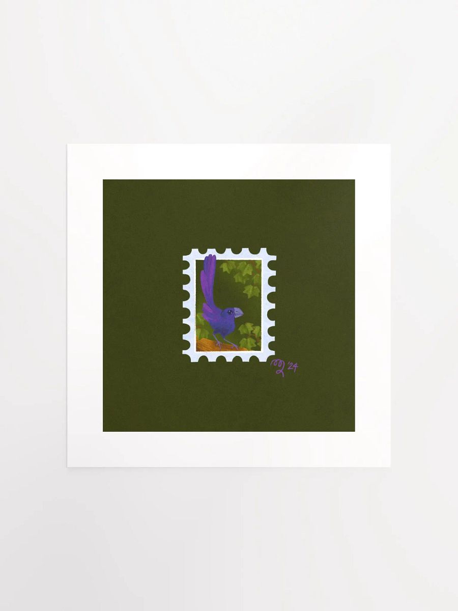 Groove Billed Ani Stamp Print – Birbfest 2024 product image (2)