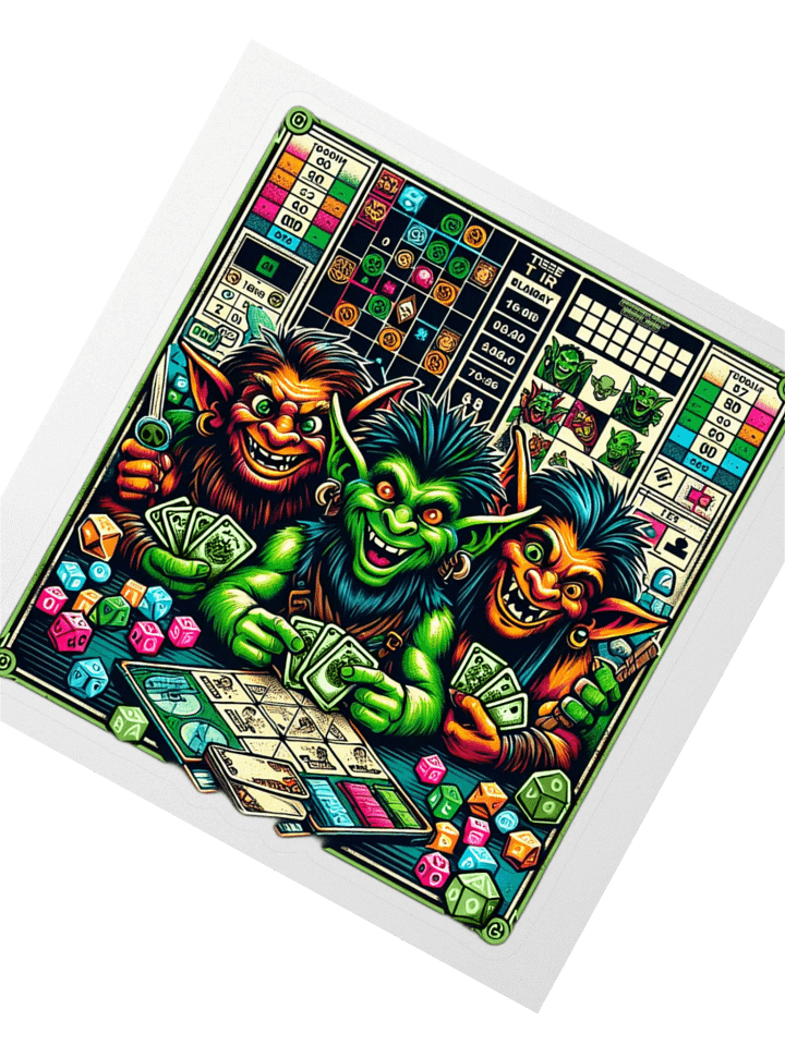 Green Bay Goblins "Game Night" Sticker product image (6)