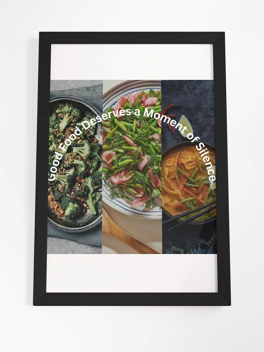 Wall Art Food Collage Vegetable Framed High-Quality Matte Poster (in) product image (4)