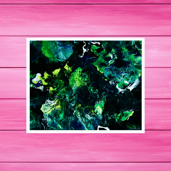 Blue Green Splash | Art Print product image (1)