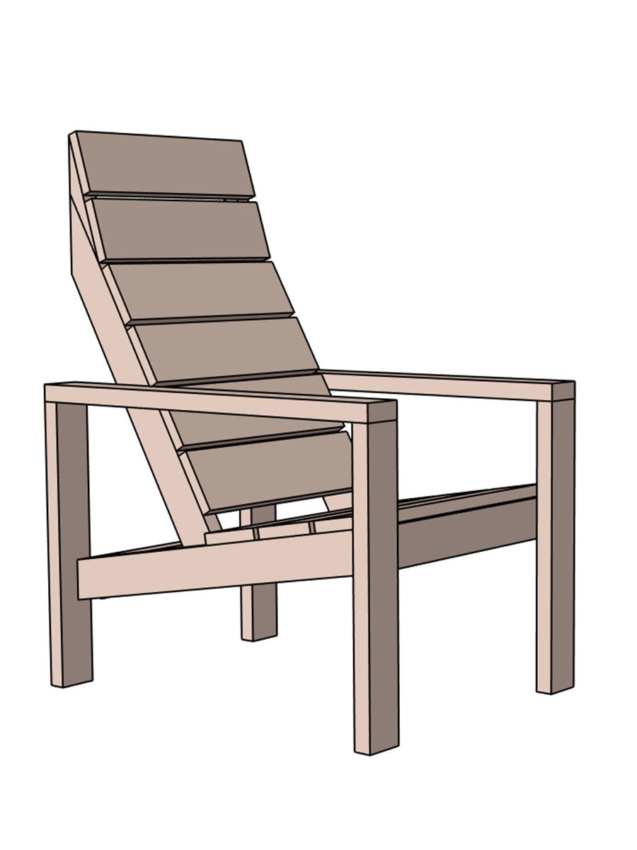 Easy Outdoor Chair Plans product image (1)