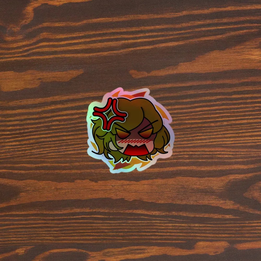 Bika rage holographic Sticker product image (3)