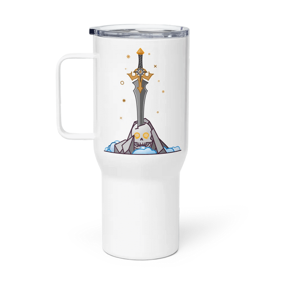 Sword in the Skull - Argent Variation - Tumbler w/Handle product image (1)