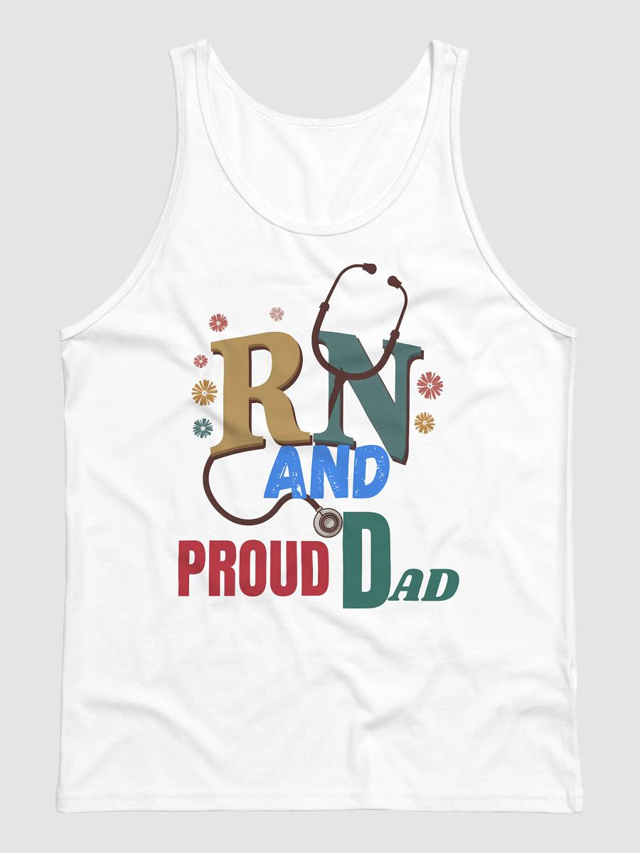 Proud RN Dad Floral Tank product image (6)