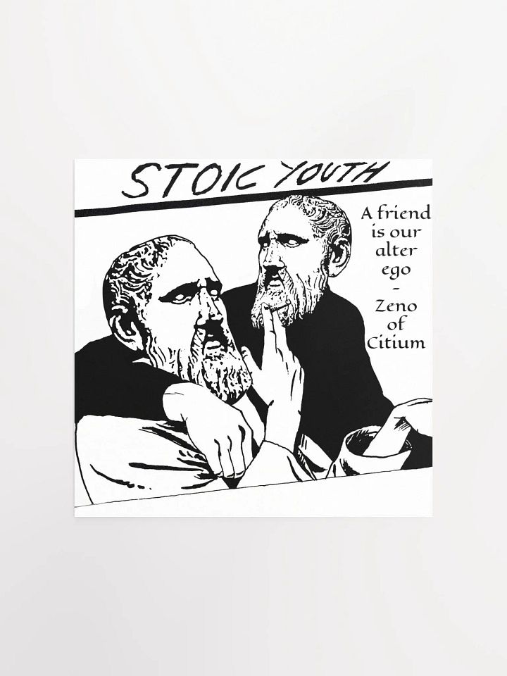 Stoic Youth Zeno of Citium quote Enhanced Matte Paper Poster (in) product image (1)