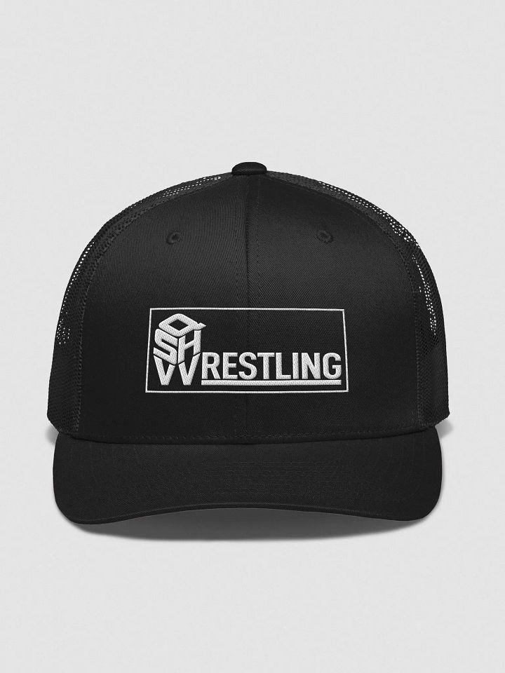 QSHW EMBROIDERED LOGO RETRO TRUCKER HAT product image (1)