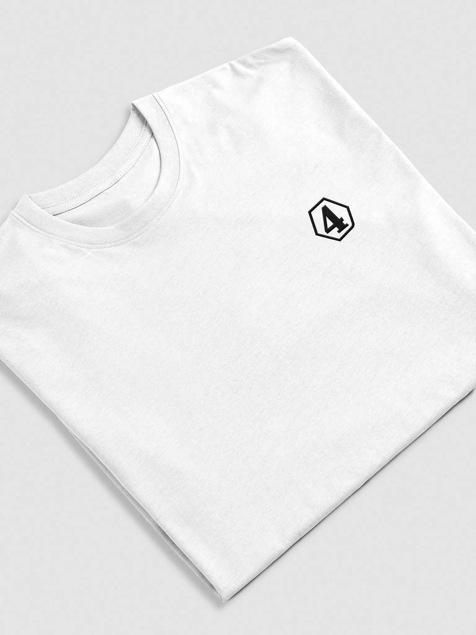 4 Mana embroided White T-Shirt product image (4)