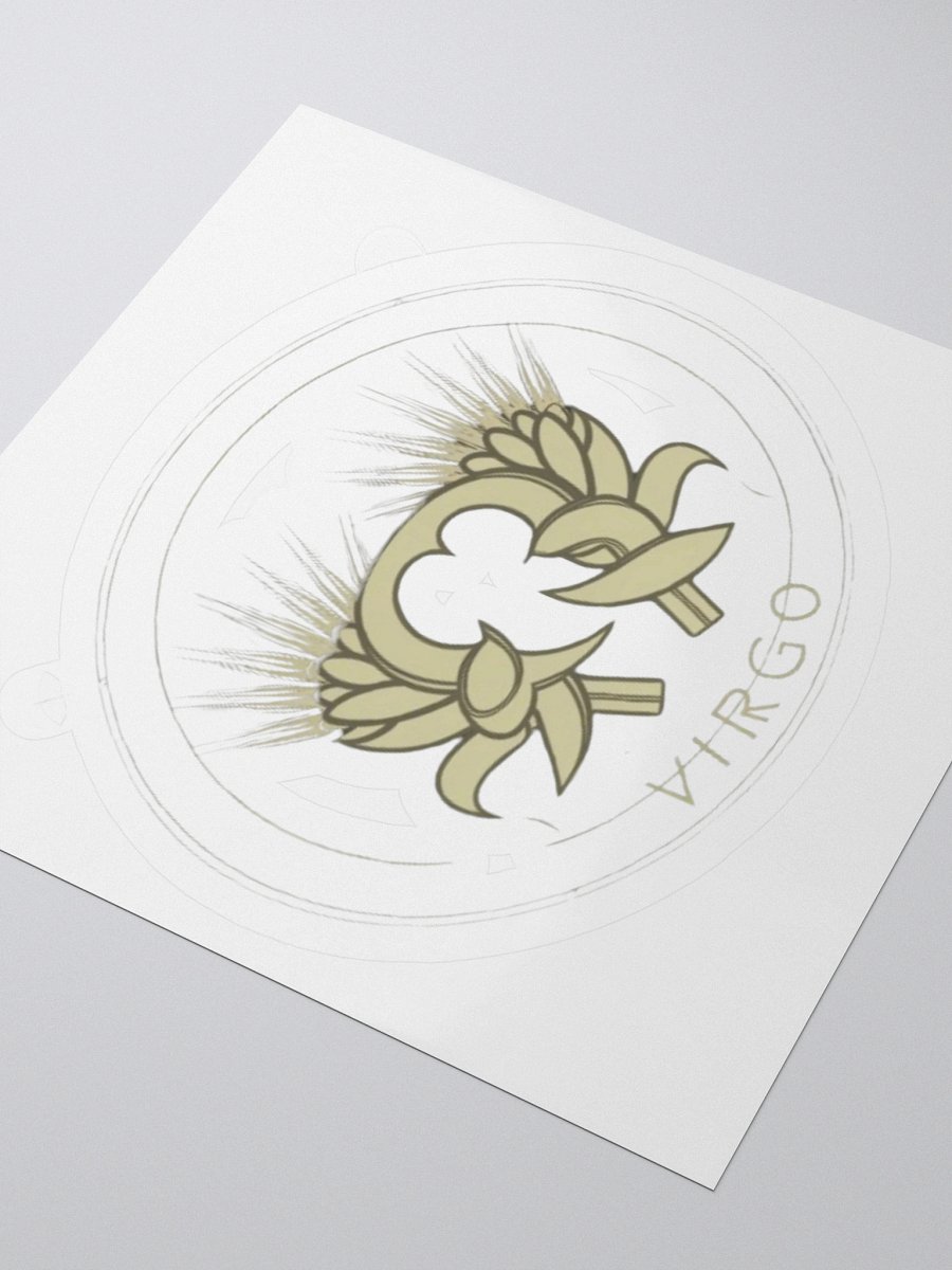 Virgo Zodiac Sticker - Maiden with Wheat - Durable Vinyl product image (9)