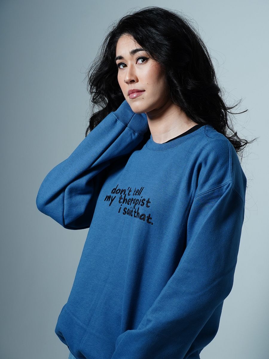 Therapy Crewneck Sweatshirt (Embroidered - Dark Thread) product image (5)