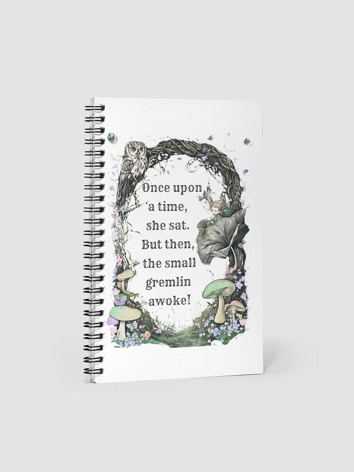Once Upon A Time She Sat... - Funny Fairytale Notebook For Mom product image (1)