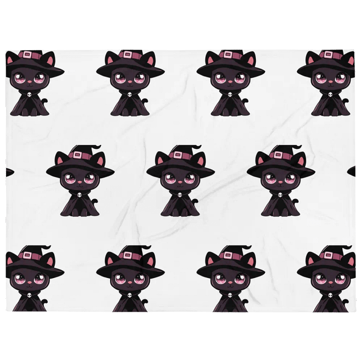 Witchy Cat Throw Blanket product image (1)