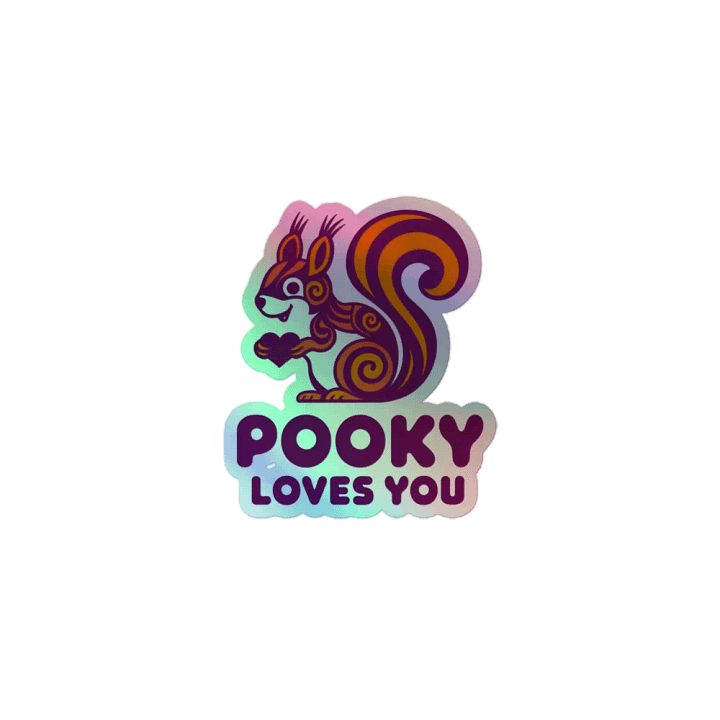 Pooky Loves You Holographic Sticker Sheet product image (1)