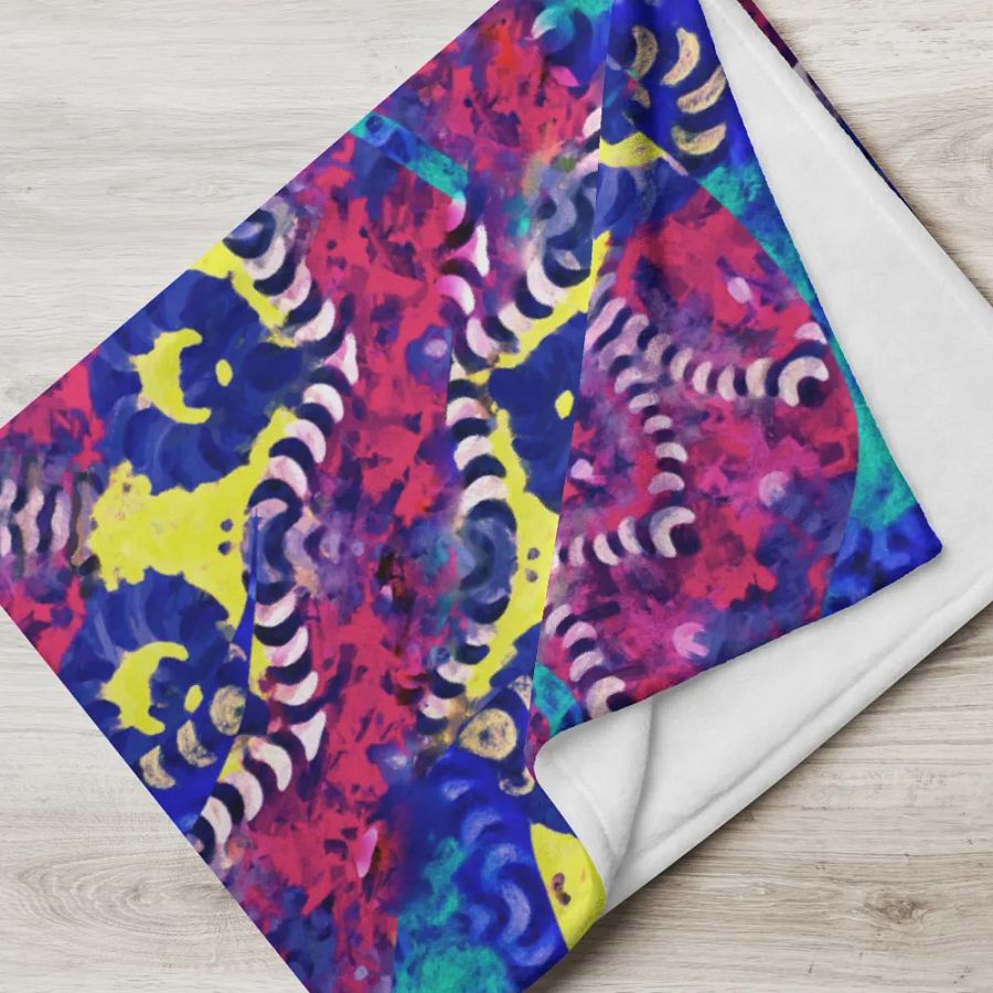 Caribbean Graffiti Throw Blanket product image (17)