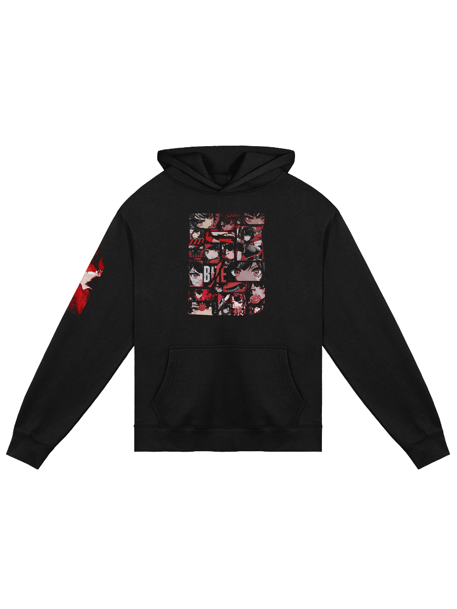 Triple Print Premium Oversized Heavyweight Hoodie Ellen "Bite!" Design Unisex product image (1)