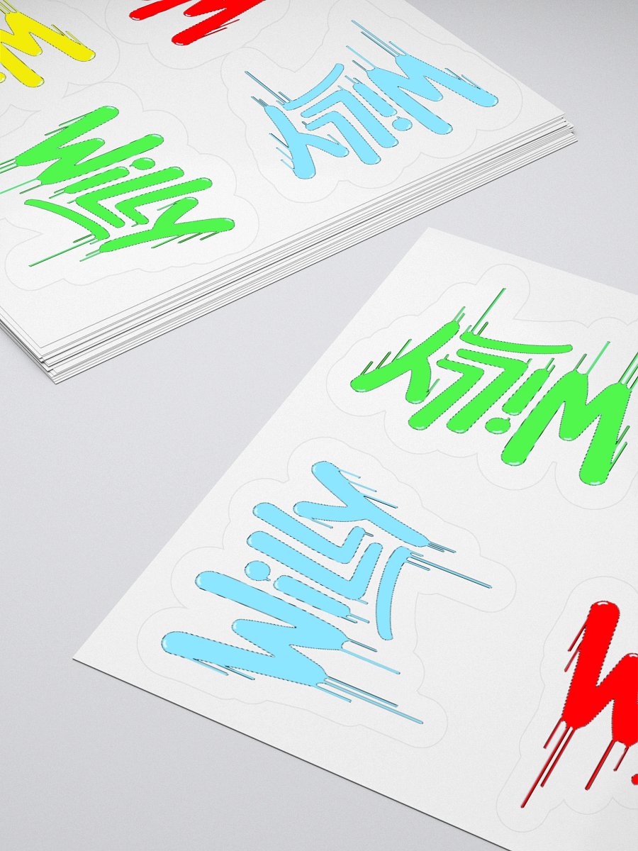 Dripping Willy Logo Stickers product image (15)