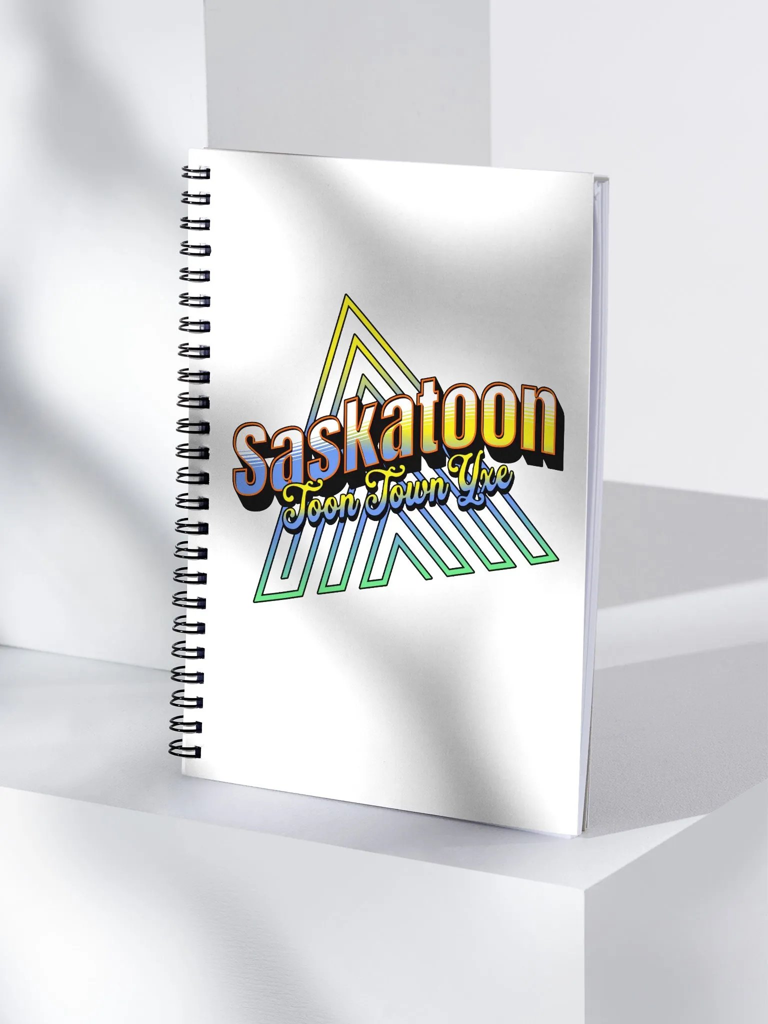 Saskatoon Toon Town Yxe Spiral Notebook product image (1)