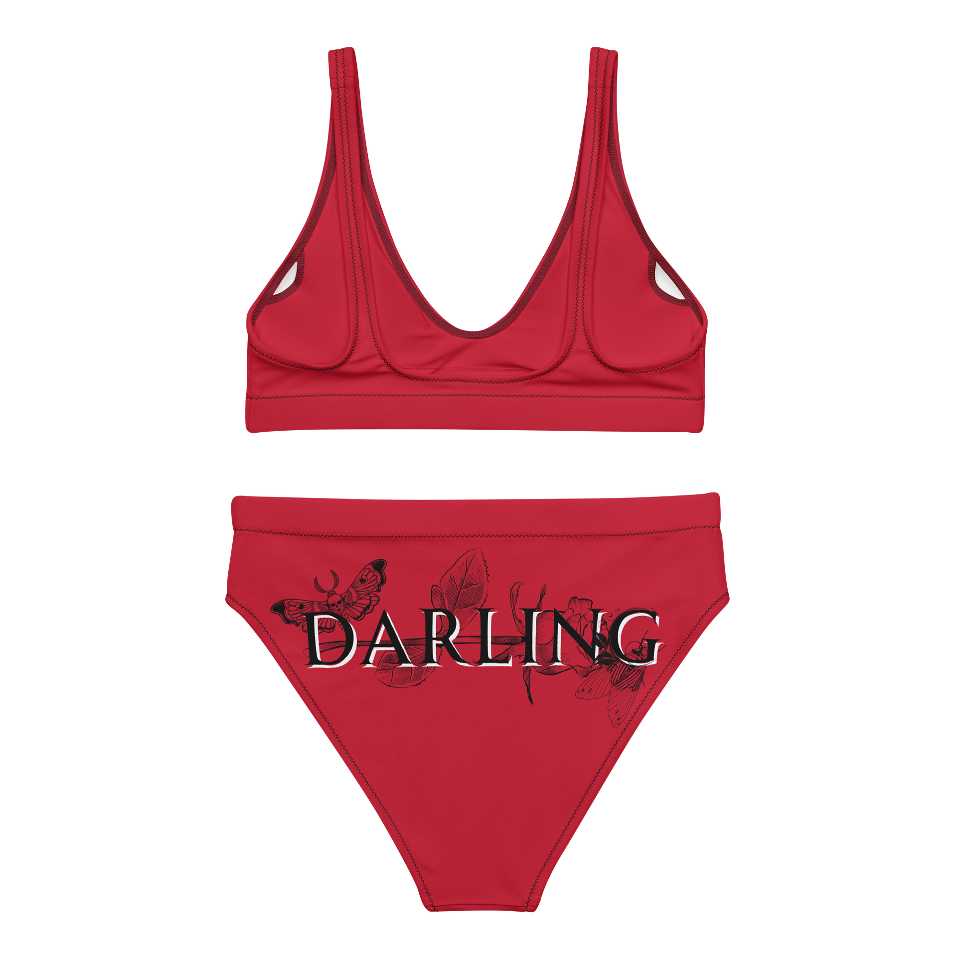 Yngling - Darling Series! High wasted bikini swimsuit. Red-Darling product image (2)