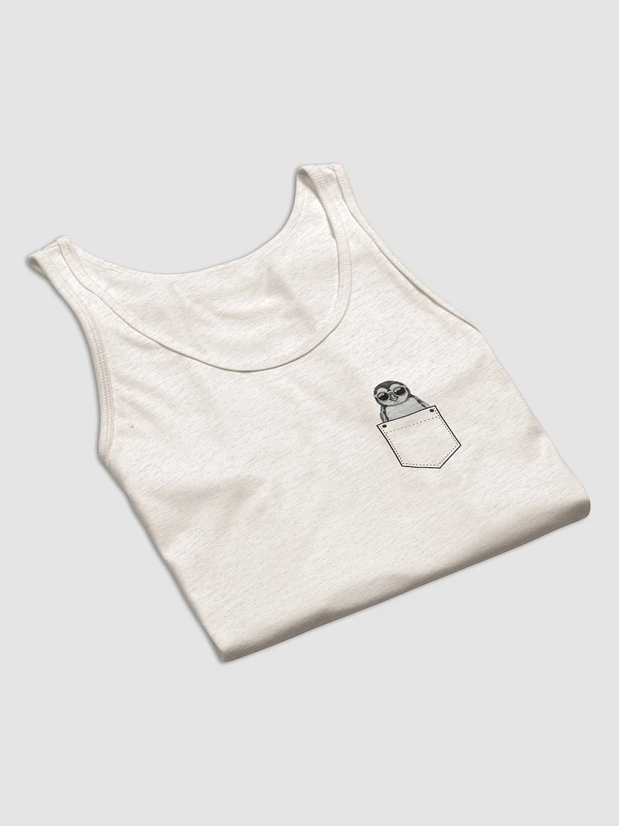 Pipping the Playful Penguin | Pocket Companion | Unisex Tank Top | Always Remember to Embrace Joy product image (16)