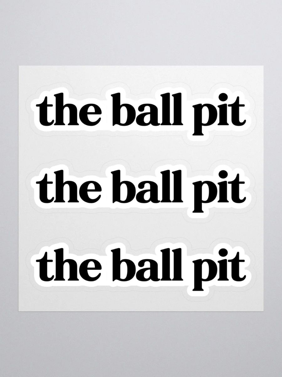 the ball pit - Classic Sticker Sheet product image (1)